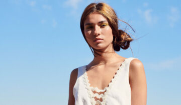 She had a last view back on the skyline